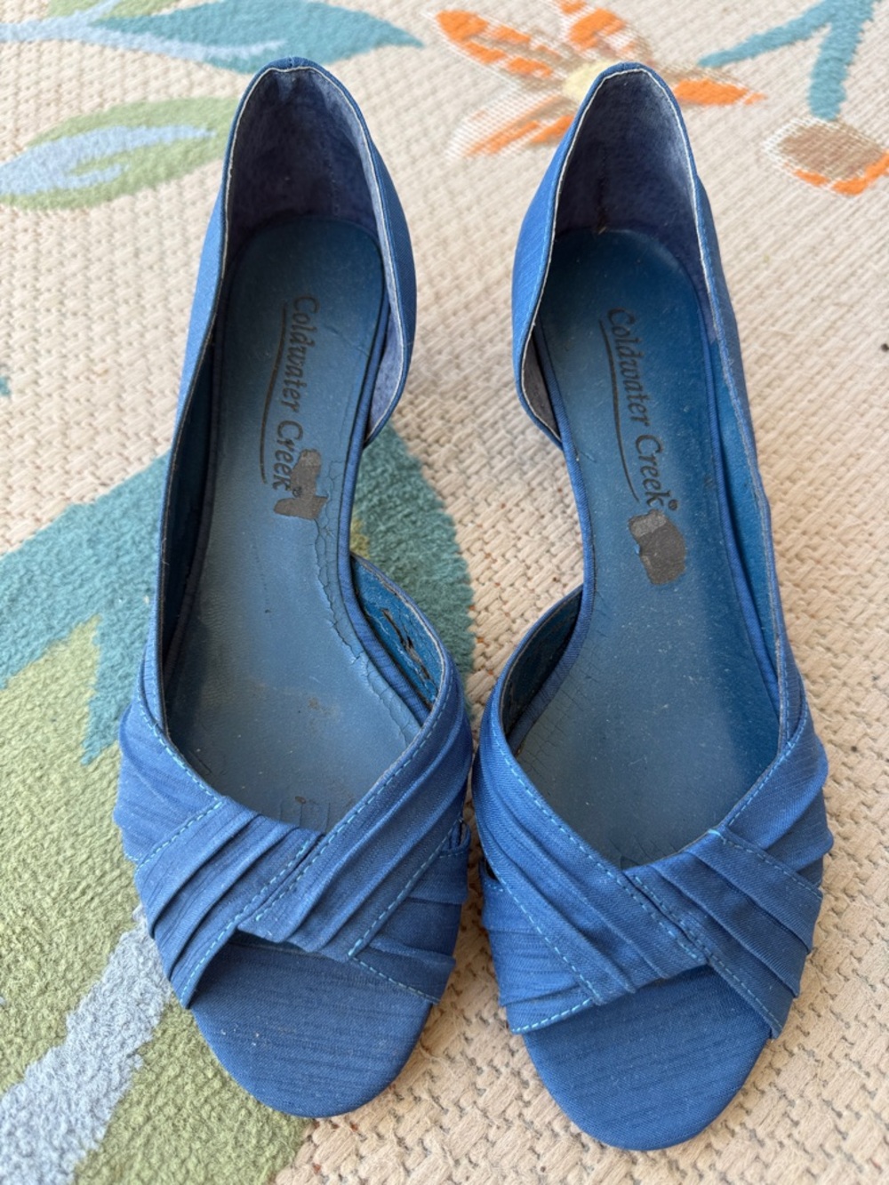 Coldwater Creek Women's Peep-Toe Flats